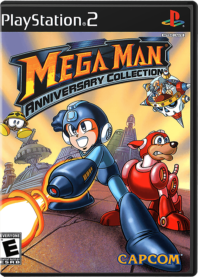 Mega Man Anniversary Collection box art for Playstation 2